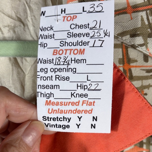 Ideology washable‎ denim Women's Trench Coat in Orange and Cream box 125 - Picture 4 of 9